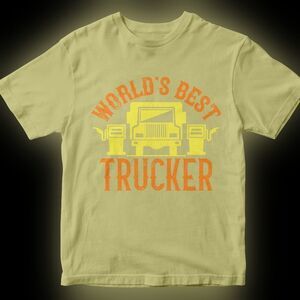 New Funny Truck Driver Apparel Gear Attire Short Sleeve Casual Work Shirt TShirt